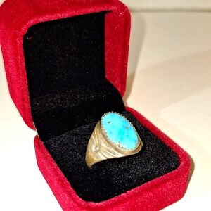 Sterling Silver and Turquoise Ring.